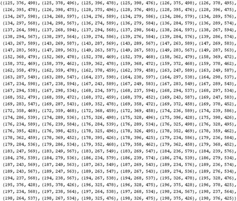 list of all possible combinations of 3 numbers 0-9